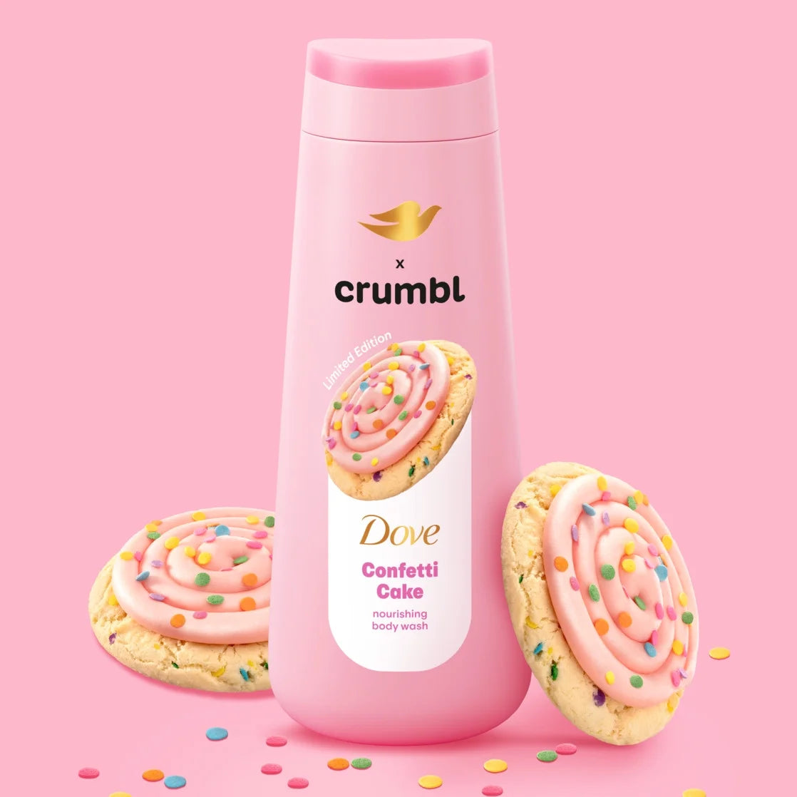 Crumbl Limited Edtion Body Wash Confetti Cake, 20 Fl Oz