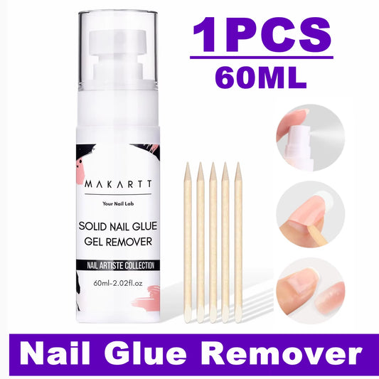 Solid Nail Gel for Acrylic Nail Tips Glue Gel Curing Needed UV Cured for Press on Nails Fake Nails Solid Nail Adhesive